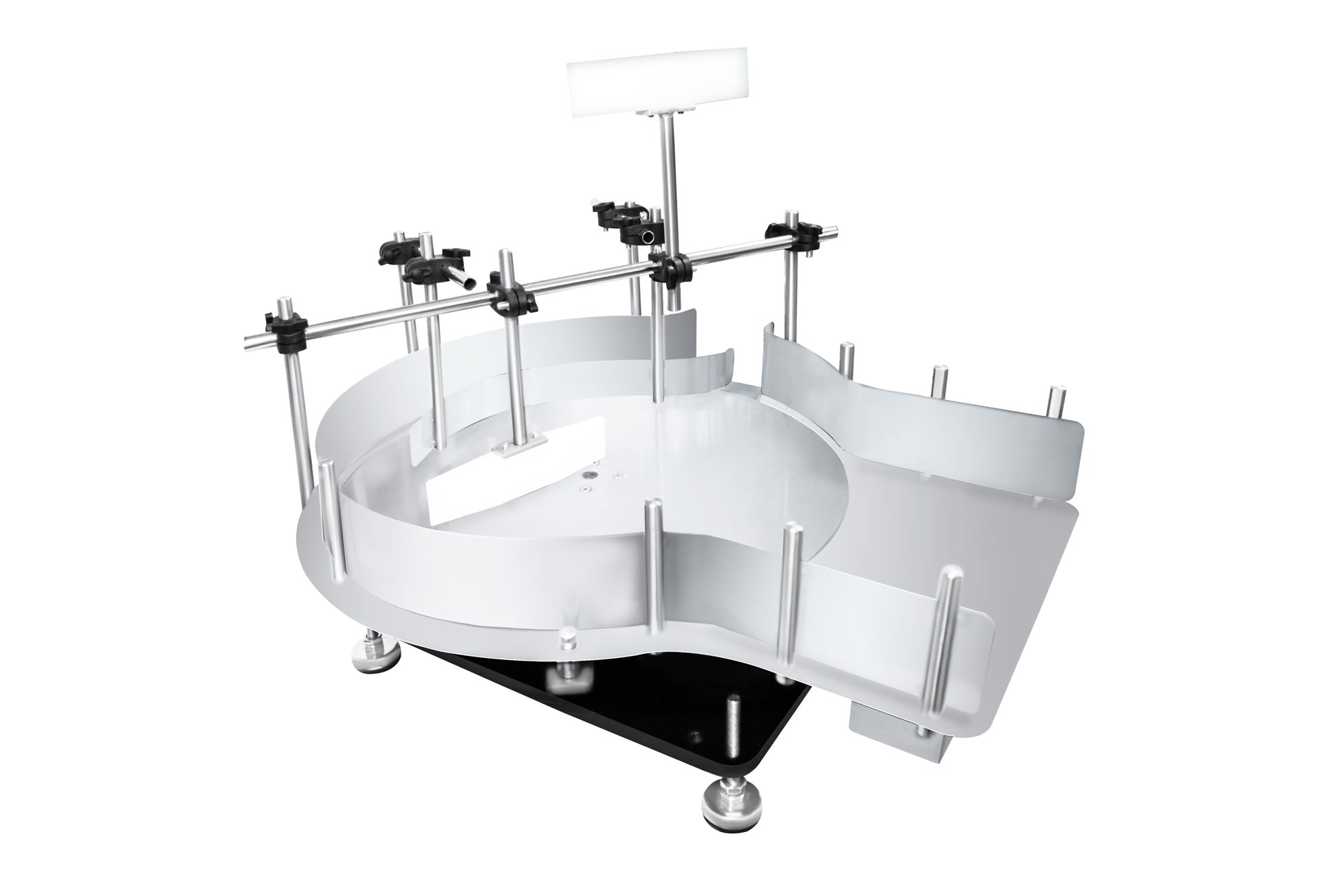 Compact Rotary Bottle Feeding Turntable: Angled view 1