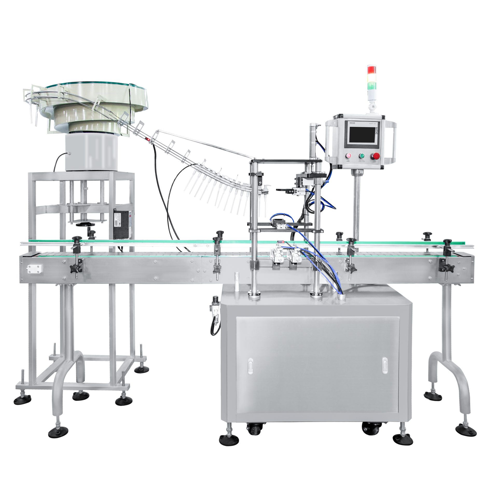 Pump Capping Machine: Front view