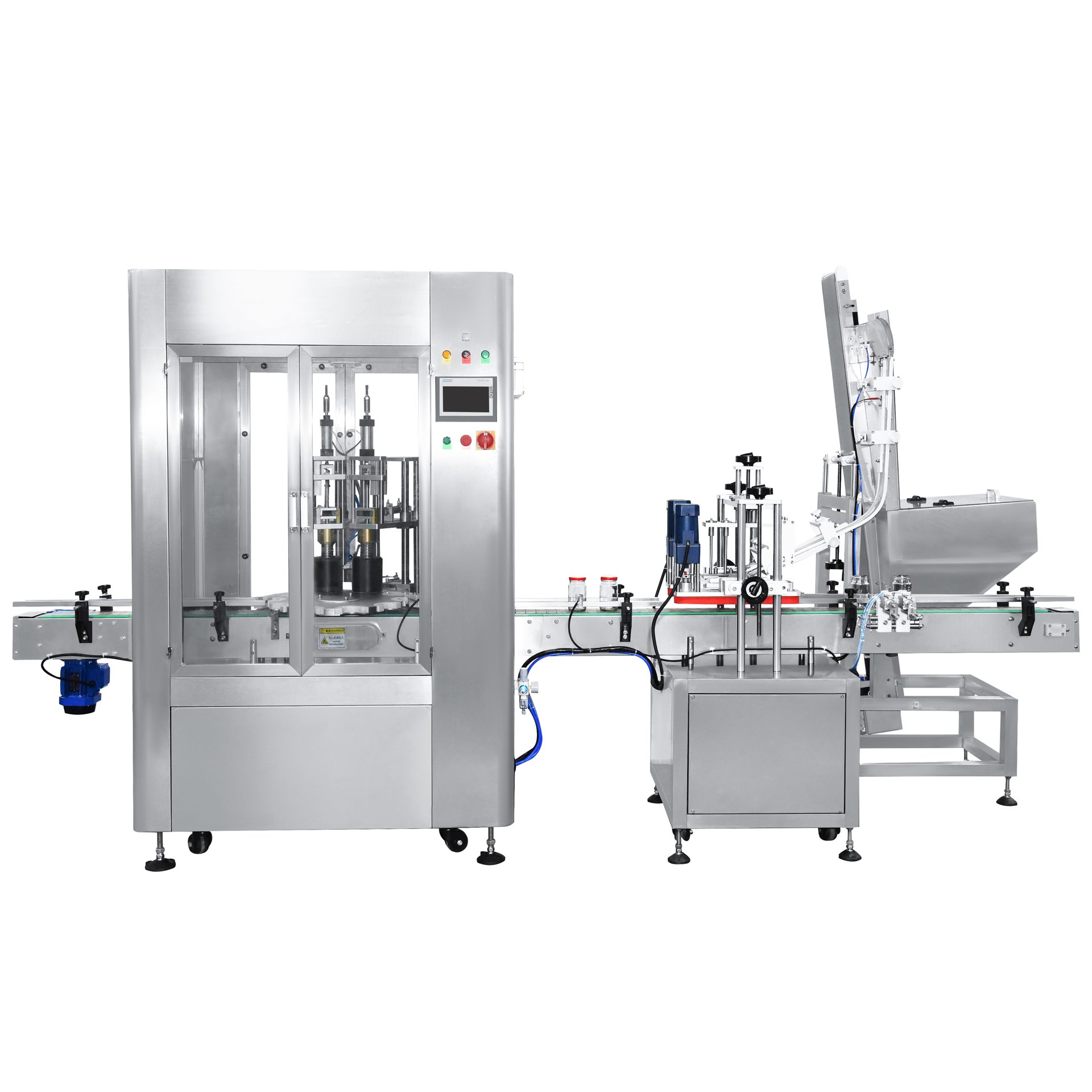 Vacuum Capping Machine: Front view