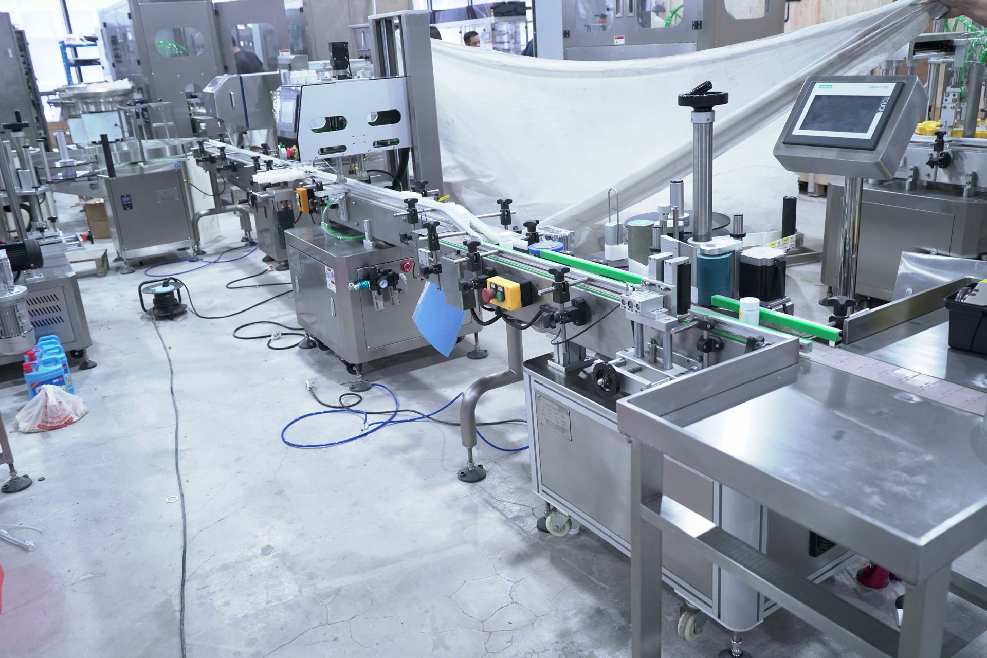 Tablet Counting, Capping & Labeling Line: Angled view 1