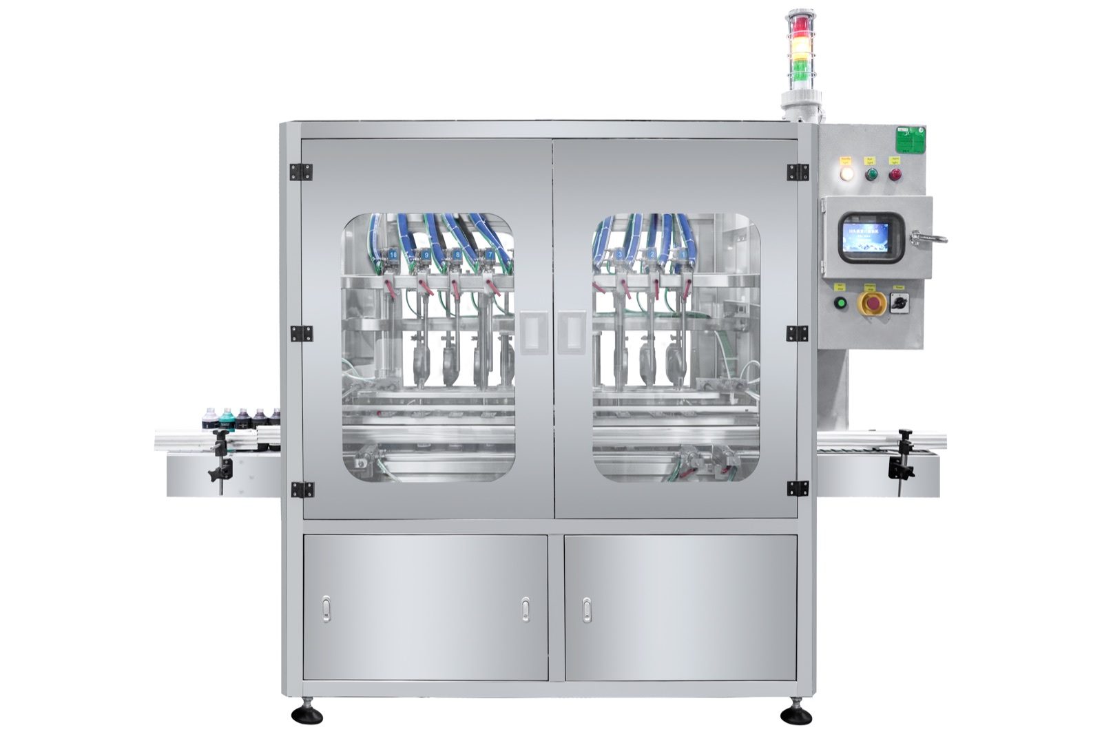 10-Head Flowmeter Filling Machine