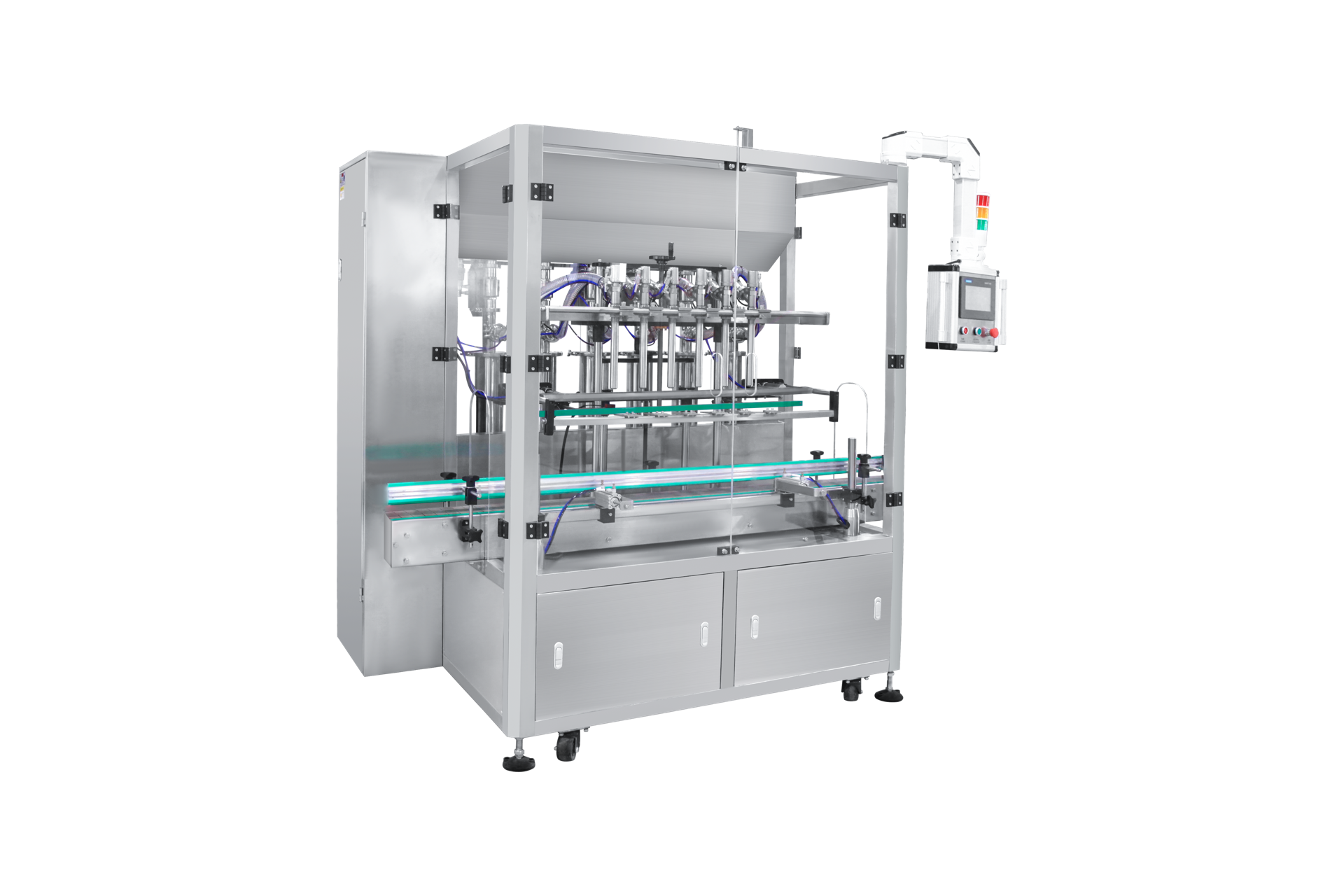 Skincare filling, capping and labeling line: Filling unit