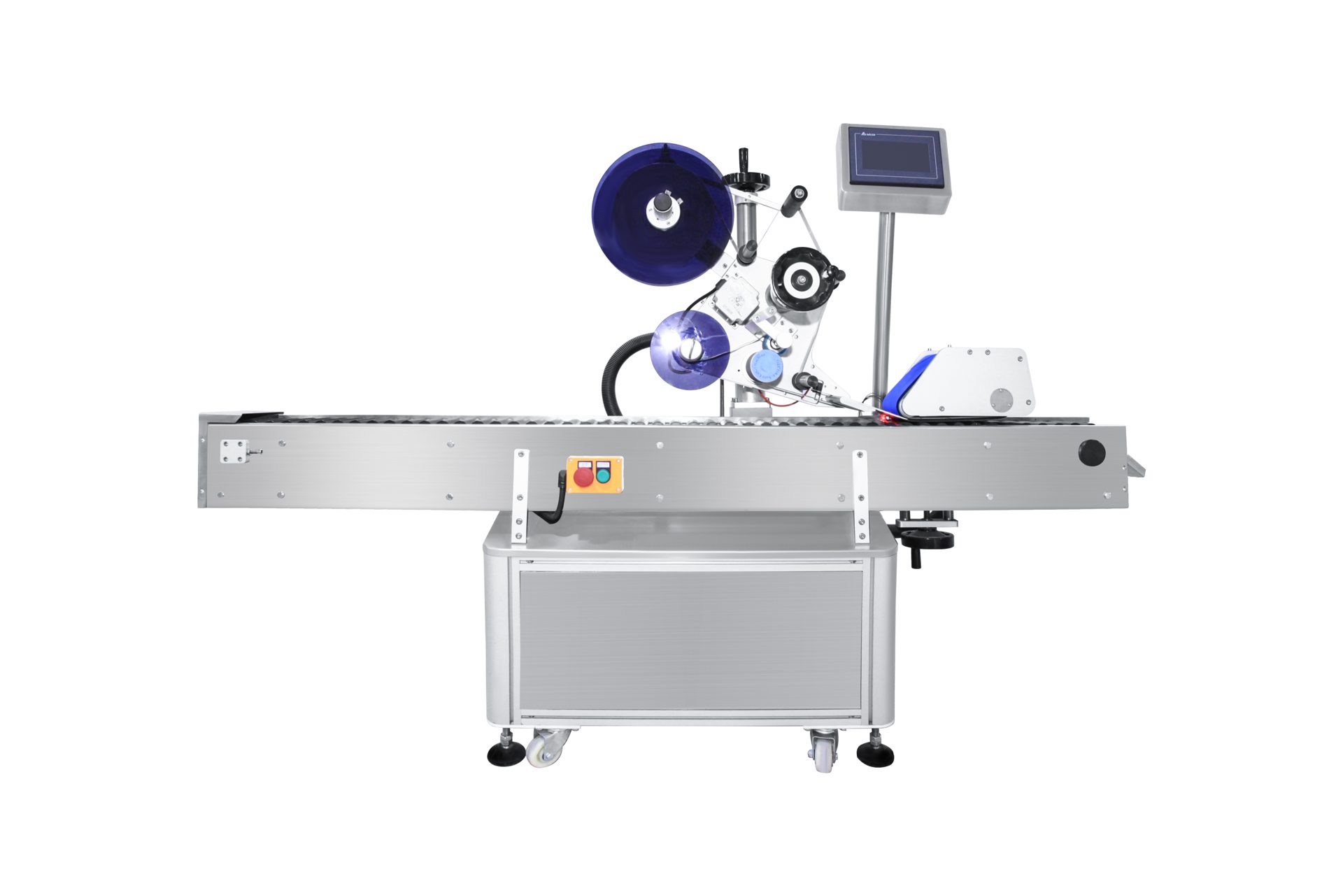 Automatic Horizontal Vial Labeling Machine: Front view