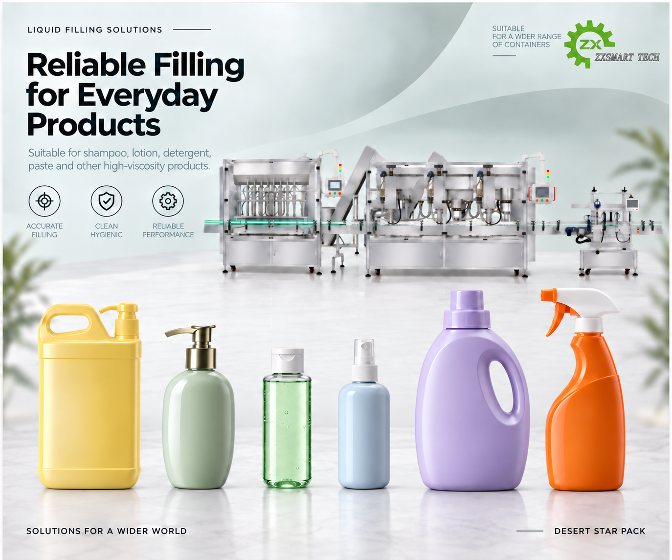 1034 Trigger Spray Filling, Capping & Labeling Line