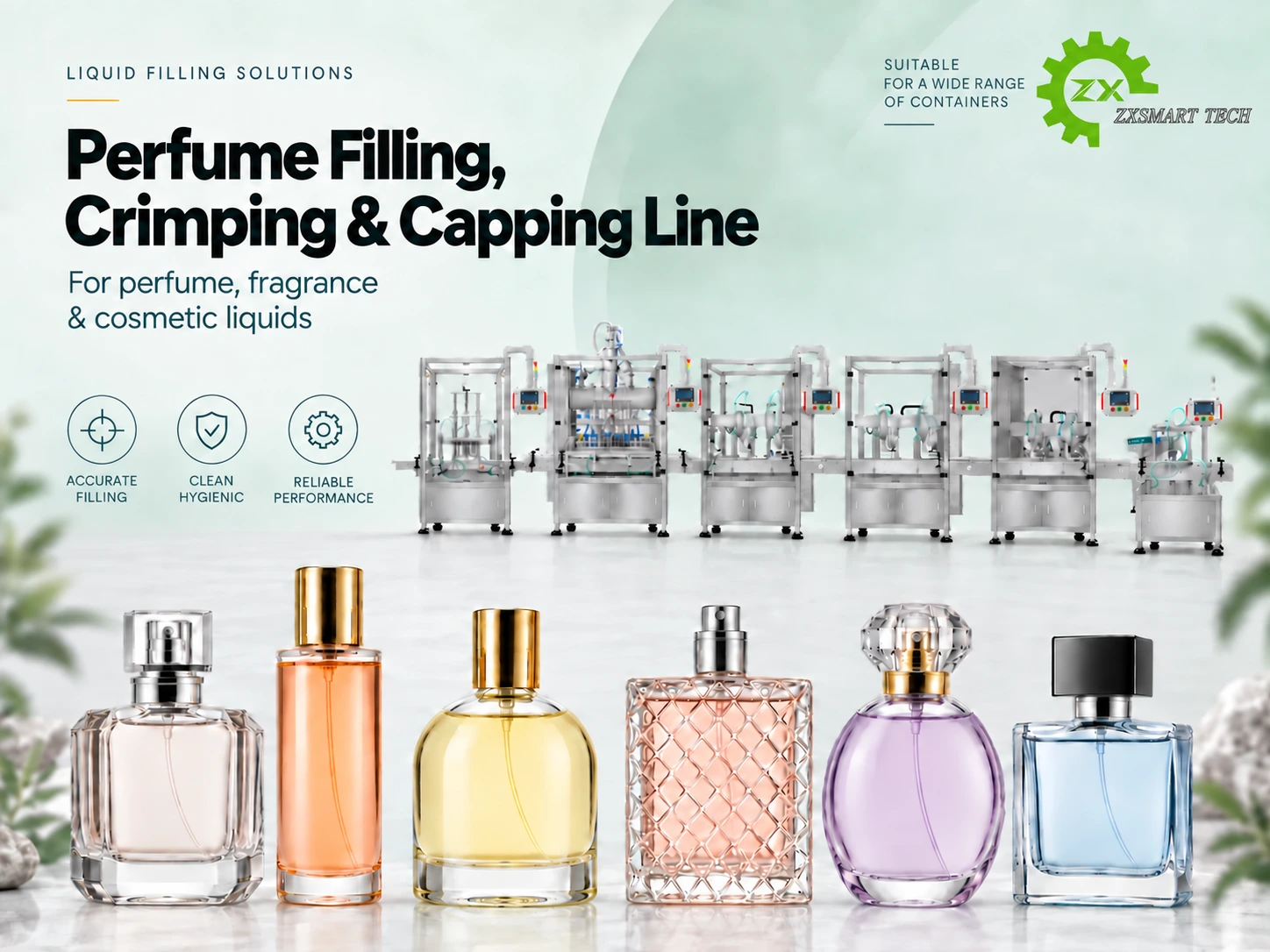 Perfume Filling, Crimping & Capping Line